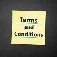 Terms and Conditions sticky note