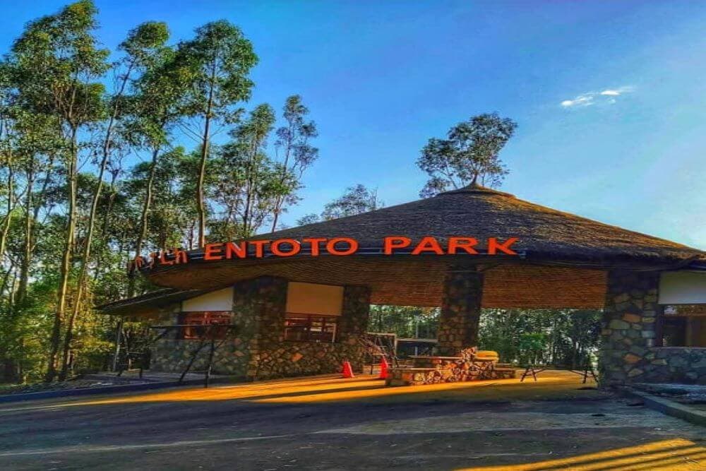 Entrance to Entoto National Park in Addis Ababa, Ethiopia