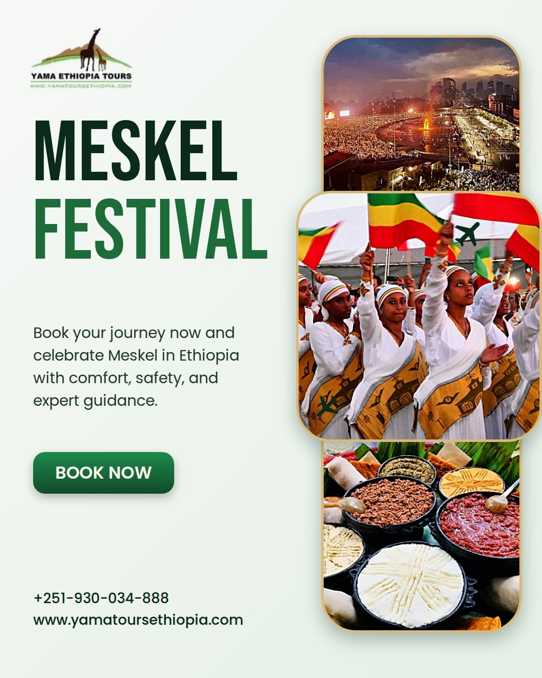 Worshippers gathered in traditional white robes celebrating Meskel in Ethiopia