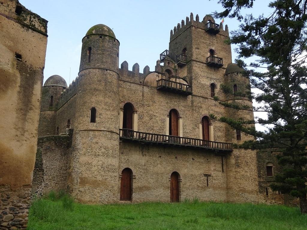 Fasil Ghebbi royal castle complex in Gondar, Ethiopia