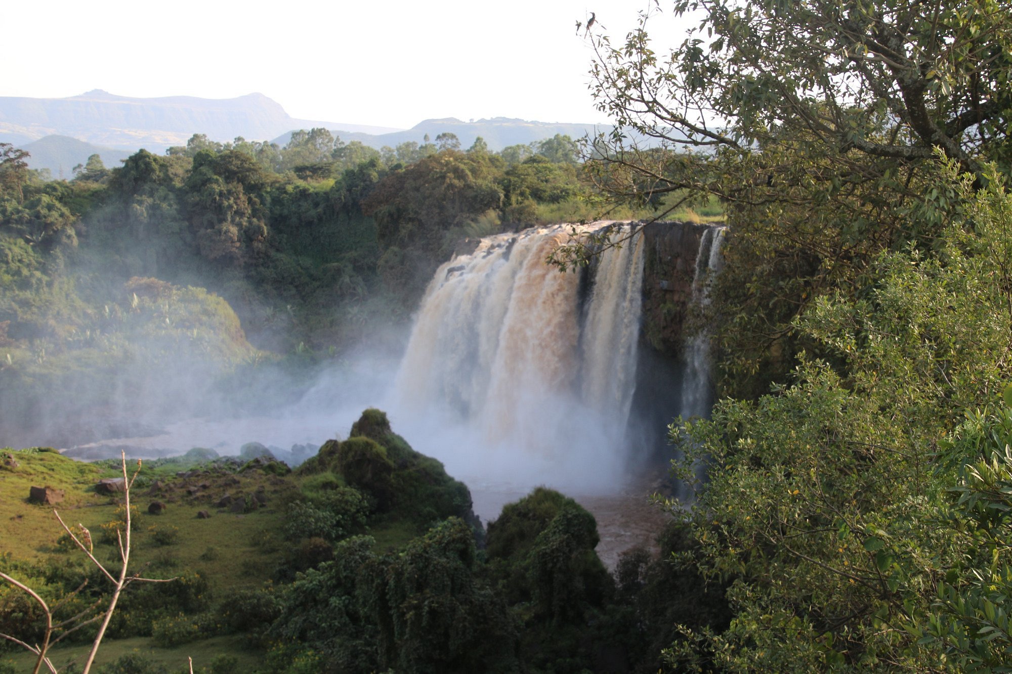 Blue Nile Falls waterfall shrouded in mist, Ethiopia